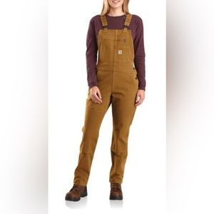 Carhartt Women's Rugged Flex Twill Double-Front Bib Overall size large